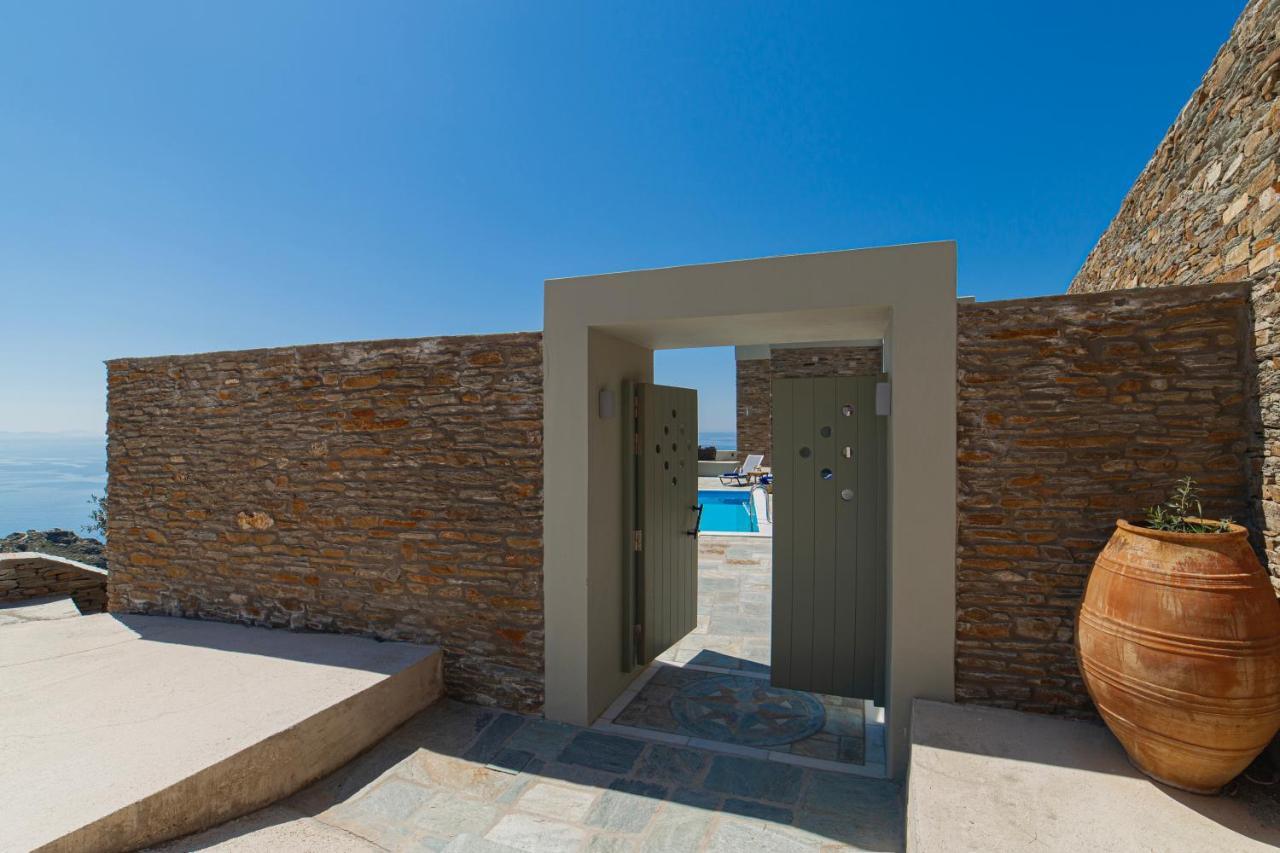 Acron Andros - Luxury Villa With Private Pool Korthio Eksteriør bilde